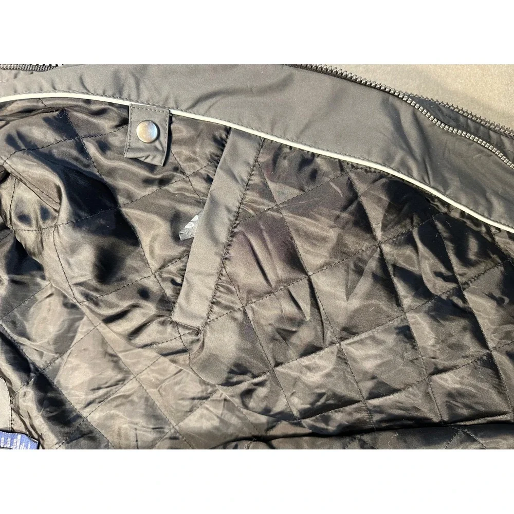 Free Country FC Xtreme Mens Jacket Grey Black White Hooded Size Large‎ Insulated